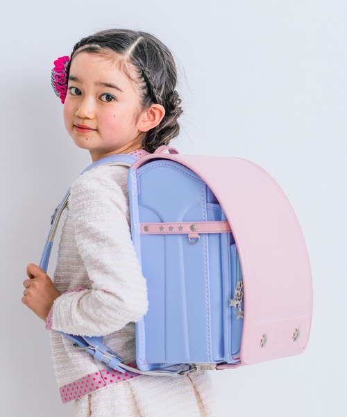 2027年新入学ランドセル - パウダーピンクxペールブルー（ムーンスター