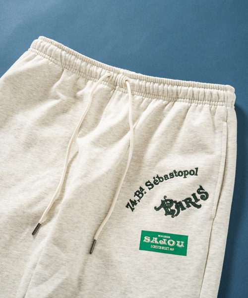 417 EDIFICE(フォーワンセブンエディフィス)の「【SAJOU】 ウラケ イージースウェット(スウェットパンツ・メンズ・ホワイト/ブラック・MEDIUM/LARGE)」の5枚目の写真