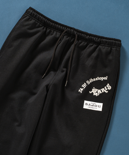 417 EDIFICE(フォーワンセブンエディフィス)の「【SAJOU】 ウラケ イージースウェット(スウェットパンツ・メンズ・ホワイト/ブラック・MEDIUM/LARGE)」の6枚目の写真