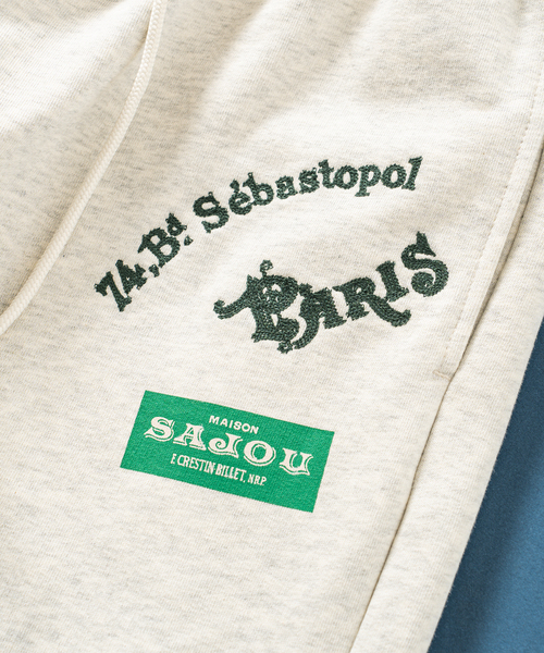 417 EDIFICE(フォーワンセブンエディフィス)の「【SAJOU】 ウラケ イージースウェット(スウェットパンツ・メンズ・ホワイト/ブラック・MEDIUM/LARGE)」の7枚目の写真