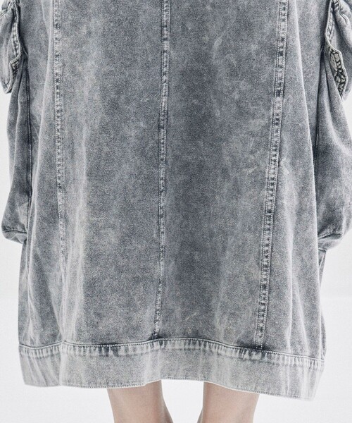 STUDIOUS(ステュディオス)の「【STUDIOUS/ステュディオス】ジャージ-カーゴスカート(スカート・レディース・ブラック/ライトグレー・FREE)」の13枚目の写真