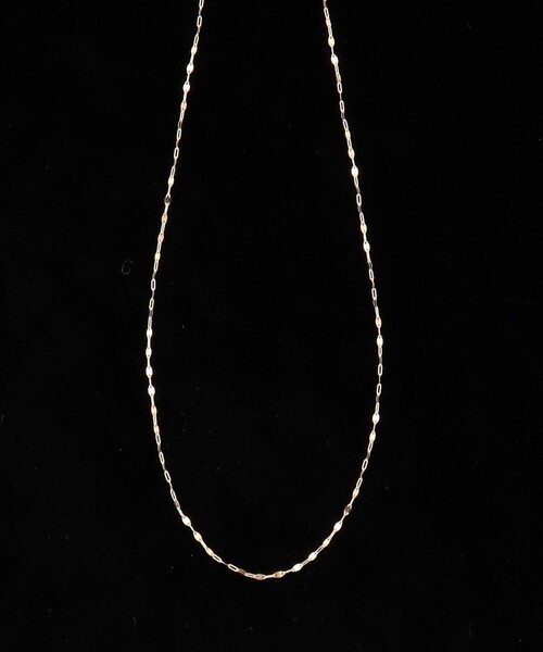 NOLLEY’S(ノーリーズ)の「【grace grace/グラスグラス】10Kペタルチェーンショートネックレス(ネックレス・レディース・ゴールド・FREE)」の1枚目の写真