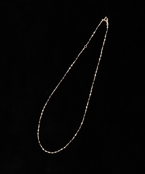 NOLLEY’S(ノーリーズ)の「【grace grace/グラスグラス】10Kペタルチェーンショートネックレス(ネックレス・レディース・ゴールド・FREE)」の2枚目の写真