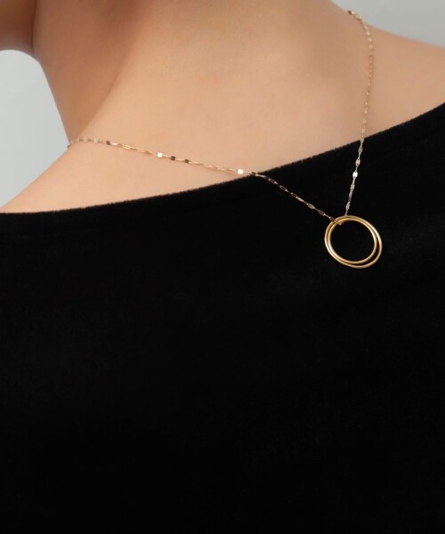 NOLLEY’S(ノーリーズ)の「【grace grace/グラスグラス】10Kペタルチェーンショートネックレス(ネックレス・レディース・ゴールド・FREE)」の5枚目の写真