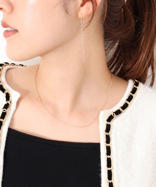 NOLLEY’S(ノーリーズ)の「【grace grace/グラスグラス】10Kペタルチェーンショートネックレス(ネックレス・レディース・ゴールド・FREE)」の9枚目の写真