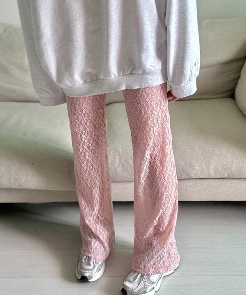 LYEON(リヨン)の「シアーレースパンツ(その他パンツ・レディース・ホワイト/ブラック/ピンク・FREE)」の7枚目の写真