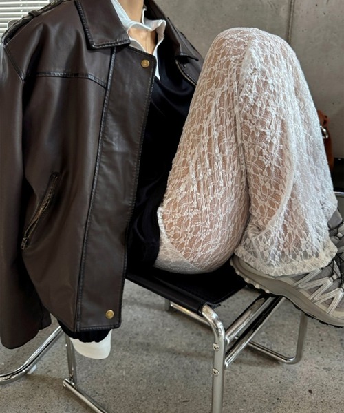 LYEON(リヨン)の「シアーレースパンツ(その他パンツ・レディース・ホワイト/ブラック/ピンク・FREE)」の15枚目の写真