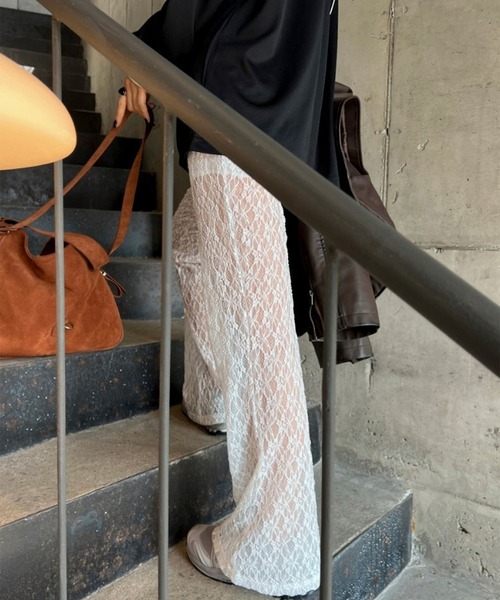 LYEON(リヨン)の「シアーレースパンツ(その他パンツ・レディース・ホワイト/ブラック/ピンク・FREE)」の16枚目の写真