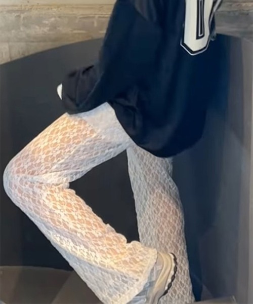 LYEON(リヨン)の「シアーレースパンツ(その他パンツ・レディース・ホワイト/ブラック/ピンク・FREE)」の17枚目の写真
