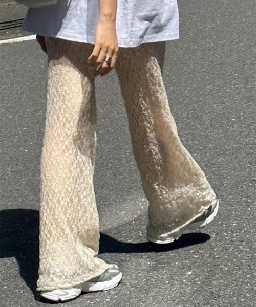 LYEON(リヨン)の「シアーレースパンツ(その他パンツ・レディース・ホワイト/ブラック/ピンク・FREE)」の19枚目の写真