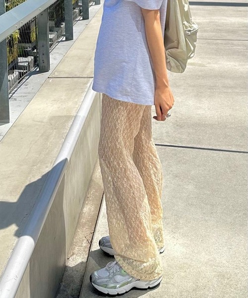 LYEON(リヨン)の「シアーレースパンツ(その他パンツ・レディース・ホワイト/ブラック/ピンク・FREE)」の20枚目の写真