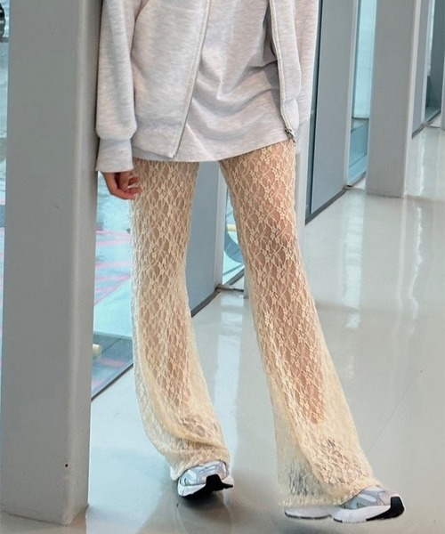 LYEON(リヨン)の「シアーレースパンツ(その他パンツ・レディース・ホワイト/ブラック/ピンク・FREE)」の21枚目の写真