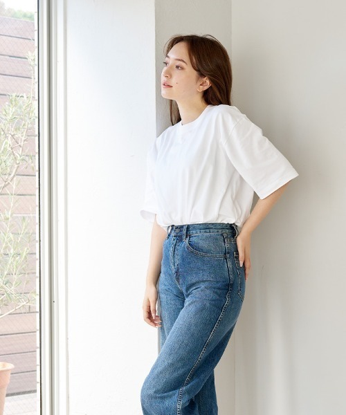 good times +(グッドタイムズプラス)の「無地オーバーサイズコットンTシャツ(Tシャツ/カットソー・メンズ・ベージュ/ブラック/ネイビー/ホワイト・S/XL/L/M)」の8枚目の写真