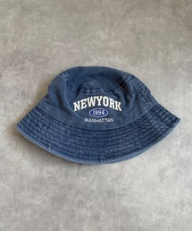 HOOK（フック）の「HOOK-　original-　NEW　YORK　アメカジ刺繍ウォッシュコットンバケットハット（ハット）」