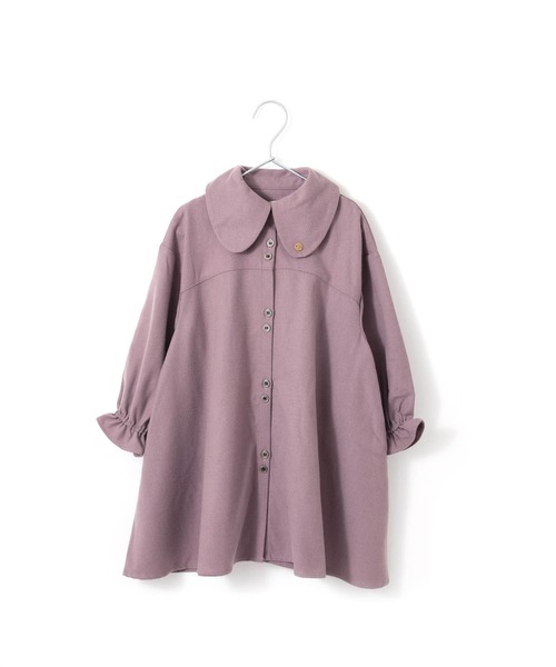 MAKE YOUR DAY（メイクユアデイ）の「ビッグカラーワンピース■80～140cm（ワンピース・キッズ・ブラック/ラベンダー/グレー・90/100/110/120/80/130/140）」の3枚目の写真