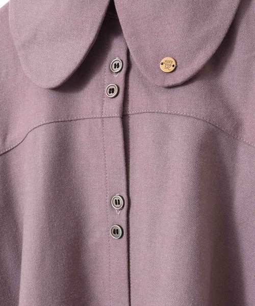 MAKE YOUR DAY（メイクユアデイ）の「ビッグカラーワンピース■80～140cm（ワンピース・キッズ・ブラック/ラベンダー/グレー・90/100/110/120/80/130/140）」の19枚目の写真