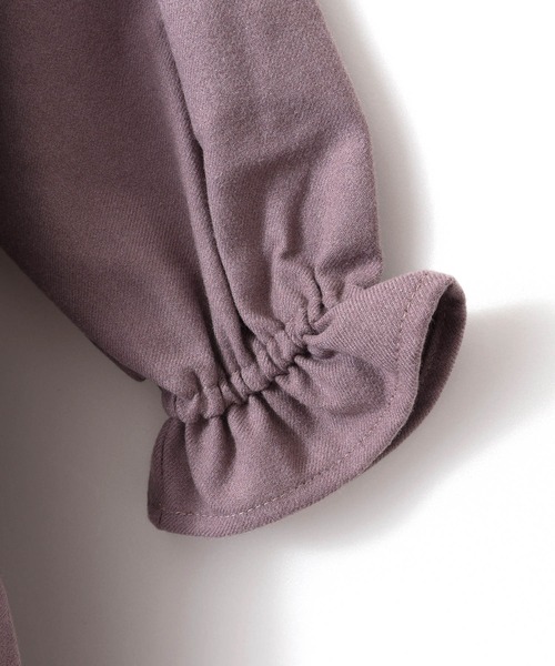 MAKE YOUR DAY（メイクユアデイ）の「ビッグカラーワンピース■80～140cm（ワンピース・キッズ・ブラック/ラベンダー/グレー・90/100/110/120/80/130/140）」の20枚目の写真