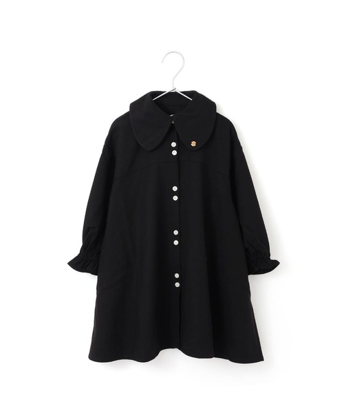 MAKE YOUR DAY（メイクユアデイ）の「ビッグカラーワンピース■80～140cm（ワンピース・キッズ・ブラック/ラベンダー/グレー・90/100/110/120/80/130/140）」の13枚目の写真