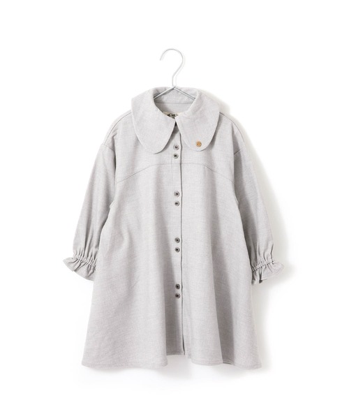 MAKE YOUR DAY（メイクユアデイ）の「ビッグカラーワンピース■80～140cm（ワンピース・キッズ・ブラック/ラベンダー/グレー・90/100/110/120/80/130/140）」の15枚目の写真