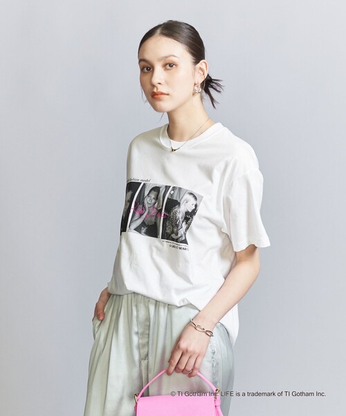 GOOD ROCK SPEED（グッドロックスピード）の「【別注】＜GOOD ROCK SPEED＞LIFE Magazine プリント ショートスリーブTシャツ 2（Tシャツ/カットソー・レディース・その他2/その他1/ブラック・FREE）」の5枚目の写真