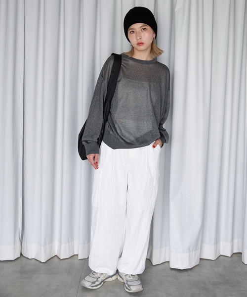 meilmada(メイルマダ)の「ミリタリーカーゴパンツ(カーゴパンツ・レディース・カーキ/ホワイト/スミクロ・FREE)」の7枚目の写真