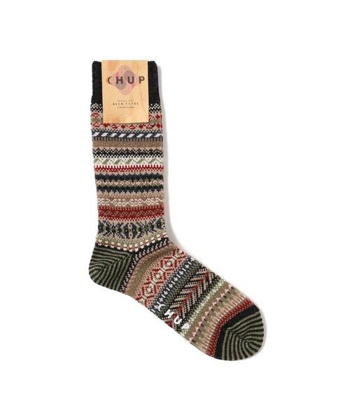 BEAMS（ビームス）の「CHUP / A DAY（ソックス/靴下・メンズ・チャコールグレー/シルバー・ONE SIZE）」の2枚目の写真