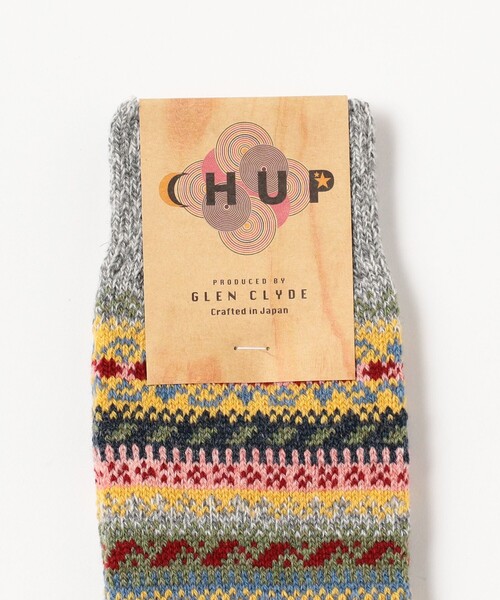 BEAMS（ビームス）の「CHUP / A DAY（ソックス/靴下・メンズ・チャコールグレー/シルバー・ONE SIZE）」の3枚目の写真