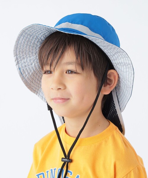 SHIPS（シップス）の「SHIPS KIDS:〈UVカット/撥水/吸水速乾〉サファリ ハット（ハット・キッズ・ライトパープル/パープル/ライトグリーン/ライム/ブルー系その他・SMALL/MEDIUM/LARGE）」の3枚目の写真