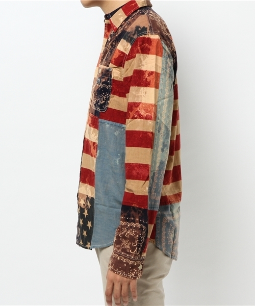 Denim & Supply Ralph Lauren(デニムアンドサプライラルフローレン)の「ワード アメリカーナ コットン シャツ(シャツ/ブラウス・メンズ・マルチ・SMALL/X-SMALL/LARGE/MEDIUM)」の8枚目の写真