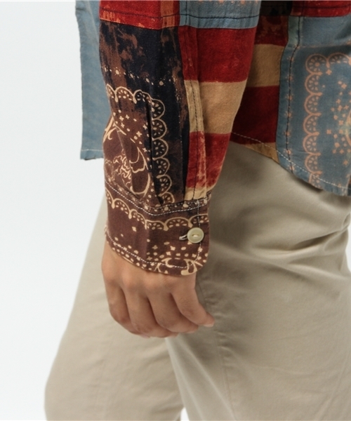 Denim & Supply Ralph Lauren(デニムアンドサプライラルフローレン)の「ワード アメリカーナ コットン シャツ(シャツ/ブラウス・メンズ・マルチ・SMALL/X-SMALL/LARGE/MEDIUM)」の3枚目の写真
