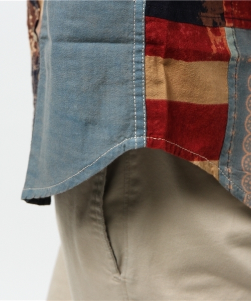 Denim & Supply Ralph Lauren(デニムアンドサプライラルフローレン)の「ワード アメリカーナ コットン シャツ(シャツ/ブラウス・メンズ・マルチ・SMALL/X-SMALL/LARGE/MEDIUM)」の4枚目の写真