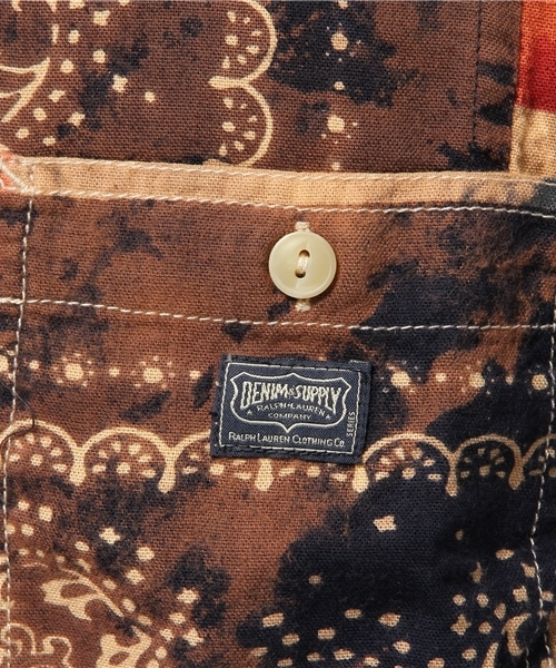 Denim & Supply Ralph Lauren(デニムアンドサプライラルフローレン)の「ワード アメリカーナ コットン シャツ(シャツ/ブラウス・メンズ・マルチ・SMALL/X-SMALL/LARGE/MEDIUM)」の6枚目の写真