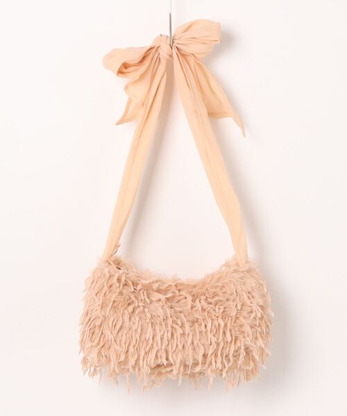 dazzlin(ダズリン)の「フェザーライクリボンミニBAG(ハンドバッグ・レディース・ピンク/オレンジ/オフホワイト/ブルー・FREE)」の4枚目の写真