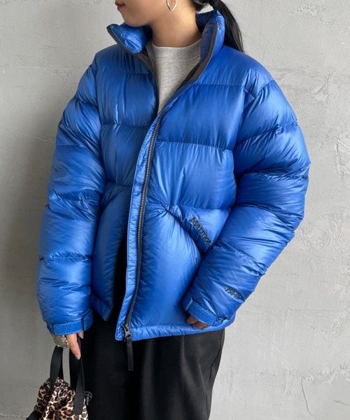 Marmot×BEAMSGORE-TEX ダウンジャケット 青サイズL