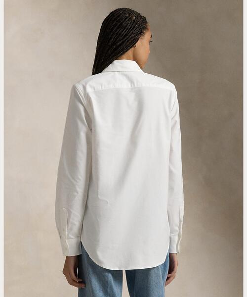 POLO RALPH LAUREN(ポロ ラルフ ローレン)の「スリム フィット ストレッチ オックスフォード シャツ(シャツ/ブラウス・レディース・ホワイト・8/6/4/2/0/00)」の4枚目の写真
