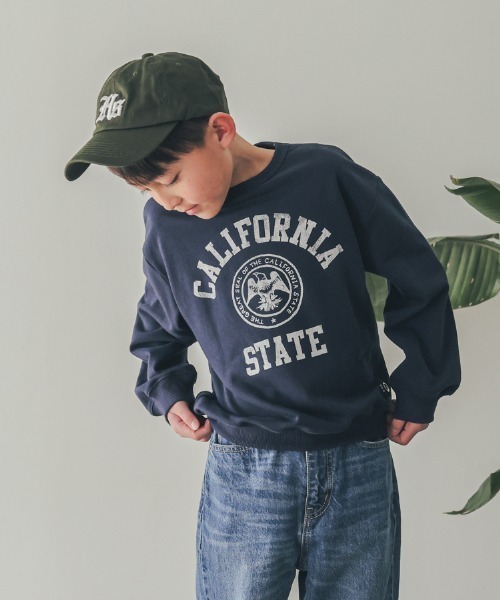 ZERO standerd（ゼロスタンダード）の「ZERO standard/ゼロスタンダード CALIFORNIAトレーナー（スウェット・キッズ・ブラック/サンドベージュ/ネイビー・100cm/110cm/120cm/130cm/140cm/150cm/160cm）」の3枚目の写真