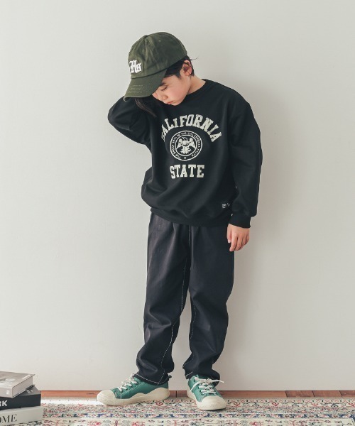 ZERO standerd（ゼロスタンダード）の「ZERO standard/ゼロスタンダード CALIFORNIAトレーナー（スウェット・キッズ・ブラック/サンドベージュ/ネイビー・100cm/110cm/120cm/130cm/140cm/150cm/160cm）」の7枚目の写真