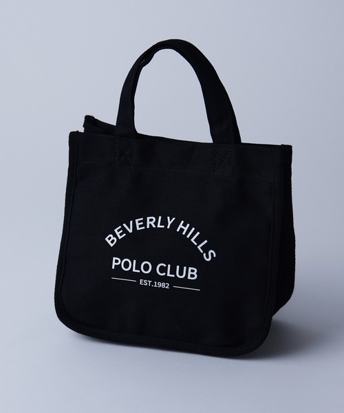 BEVERLY HILLS POLO CLUB(ビバリーヒルズポロクラブ)の「【BEVERLY HILLS POLO CLUB】ランチトート BHC009(トートバッグ・レディース・ピンク/ブラック/ブルー/イエロー/ホワイト・FREE)」の1枚目の写真