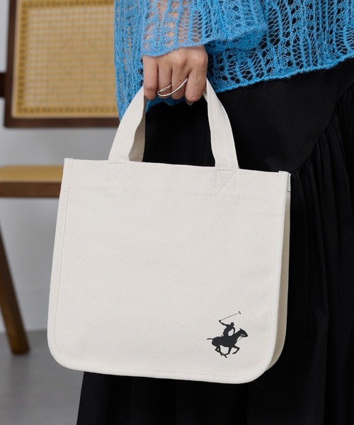 BEVERLY HILLS POLO CLUB(ビバリーヒルズポロクラブ)の「【BEVERLY HILLS POLO CLUB】ランチトート BHC009(トートバッグ・レディース・ピンク/ブラック/ブルー/イエロー/ホワイト・FREE)」の10枚目の写真