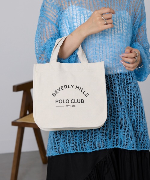 BEVERLY HILLS POLO CLUB(ビバリーヒルズポロクラブ)の「【BEVERLY HILLS POLO CLUB】ランチトート BHC009(トートバッグ・レディース・ピンク/ブラック/ブルー/イエロー/ホワイト・FREE)」の7枚目の写真