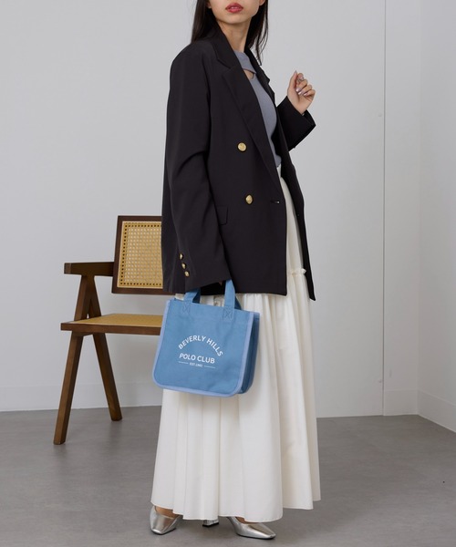 BEVERLY HILLS POLO CLUB(ビバリーヒルズポロクラブ)の「【BEVERLY HILLS POLO CLUB】ランチトート BHC009(トートバッグ・レディース・ピンク/ブラック/ブルー/イエロー/ホワイト・FREE)」の20枚目の写真