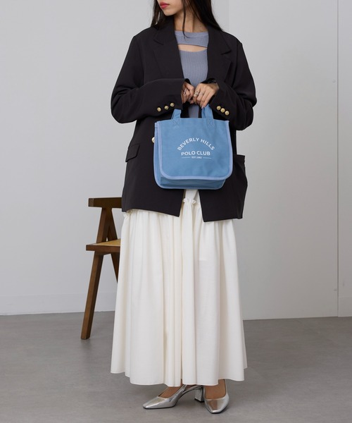 BEVERLY HILLS POLO CLUB(ビバリーヒルズポロクラブ)の「【BEVERLY HILLS POLO CLUB】ランチトート BHC009(トートバッグ・レディース・ピンク/ブラック/ブルー/イエロー/ホワイト・FREE)」の21枚目の写真