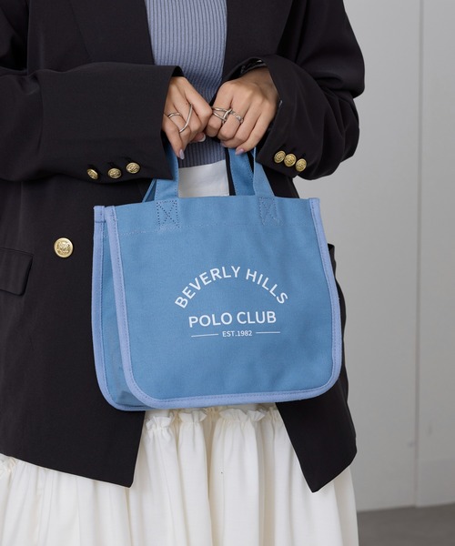 BEVERLY HILLS POLO CLUB(ビバリーヒルズポロクラブ)の「【BEVERLY HILLS POLO CLUB】ランチトート BHC009(トートバッグ・レディース・ピンク/ブラック/ブルー/イエロー/ホワイト・FREE)」の15枚目の写真