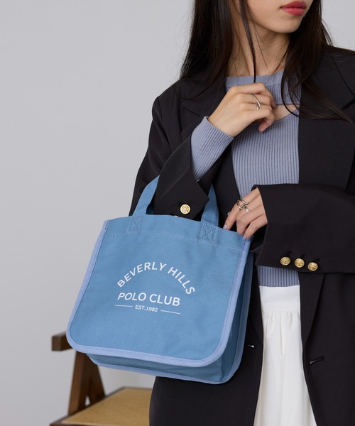 BEVERLY HILLS POLO CLUB(ビバリーヒルズポロクラブ)の「【BEVERLY HILLS POLO CLUB】ランチトート BHC009(トートバッグ・レディース・ピンク/ブラック/ブルー/イエロー/ホワイト・FREE)」の16枚目の写真
