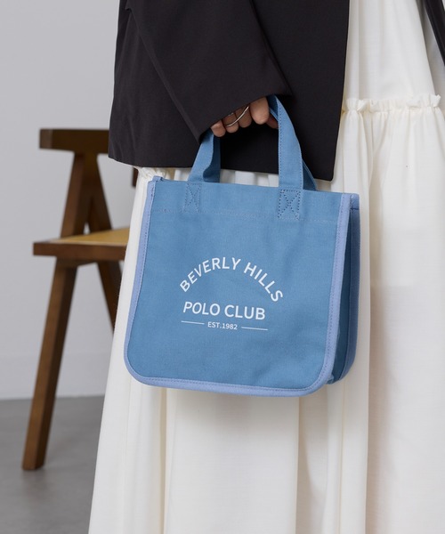 BEVERLY HILLS POLO CLUB(ビバリーヒルズポロクラブ)の「【BEVERLY HILLS POLO CLUB】ランチトート BHC009(トートバッグ・レディース・ピンク/ブラック/ブルー/イエロー/ホワイト・FREE)」の17枚目の写真