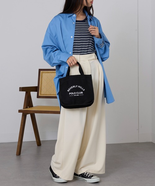 BEVERLY HILLS POLO CLUB(ビバリーヒルズポロクラブ)の「【BEVERLY HILLS POLO CLUB】ランチトート BHC009(トートバッグ・レディース・ピンク/ブラック/ブルー/イエロー/ホワイト・FREE)」の13枚目の写真