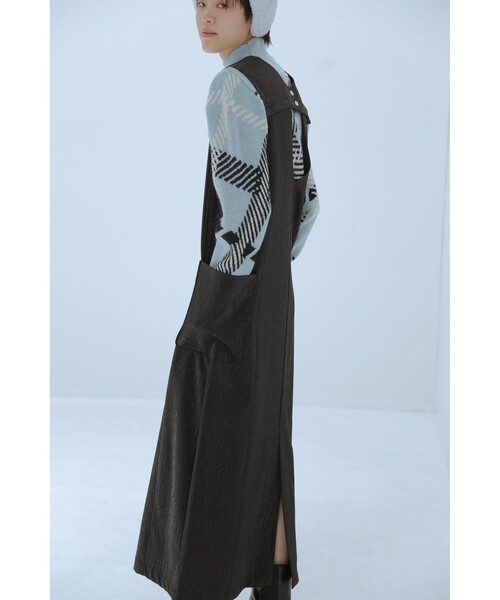 Ray BEAMS(レイビームス)の「ビッグ チェック ハイネック ニット(ニット/セーター・レディース・オフホワイト/ライトブルー・ONE SIZE)」の14枚目の写真