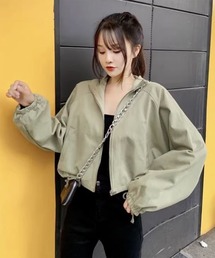 urge：（アージコロン ）の「【URGE：】ハイネック　シャツ　ジャケット（ブルゾン）」