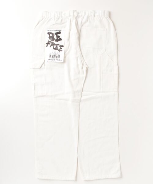 JOHN'S CLOSET(ジョンズクローゼット)の「【13】ONE SIZE イージーワークパンツ(デニムパンツ・メンズ・ダークブラック/ワンウォッシュ/サックスブルー/ホワイト/ブラック・FREE)」の6枚目の写真