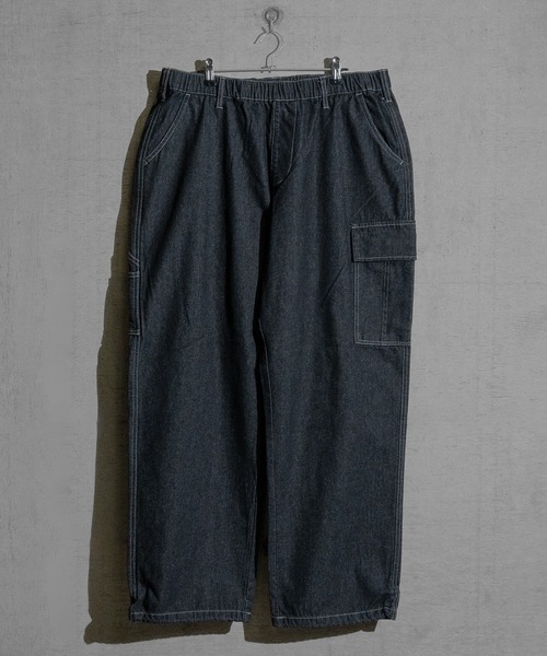 JOHN'S CLOSET(ジョンズクローゼット)の「【13】ONE SIZE イージーワークパンツ(デニムパンツ・メンズ・ダークブラック/ワンウォッシュ/サックスブルー/ホワイト/ブラック・FREE)」の20枚目の写真